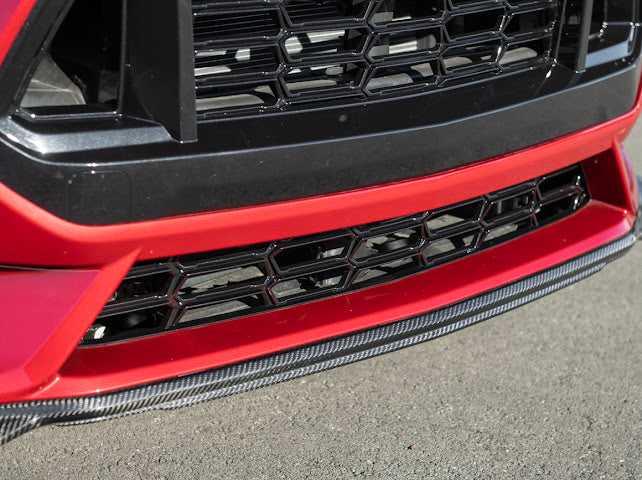 2024+ FORD MUSTANG S650 | CARBON FIBER FRONT GRILLE INSERT REPLACEMENT UPPER & LOWER